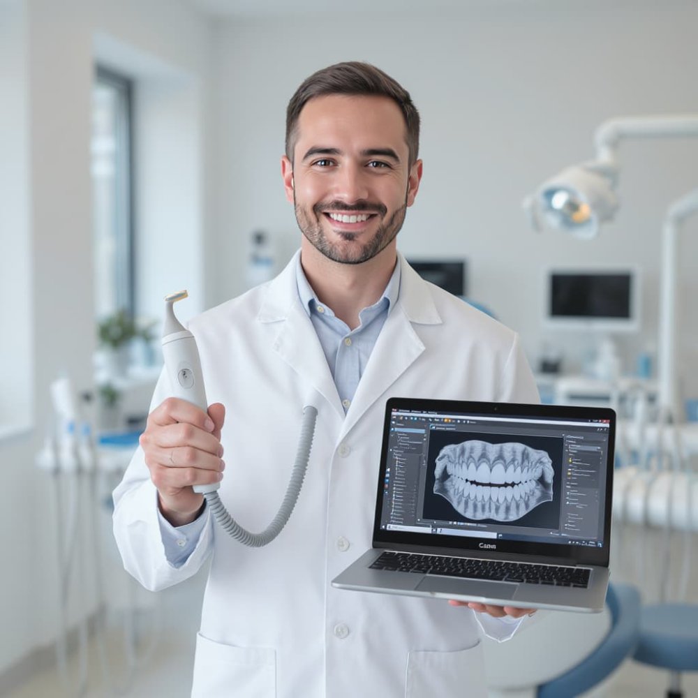 Выездное сканирование зубов и цифровые оттиски для стоматологических клиник в Москве